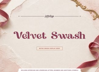 Velvet Swash Font preview image 1