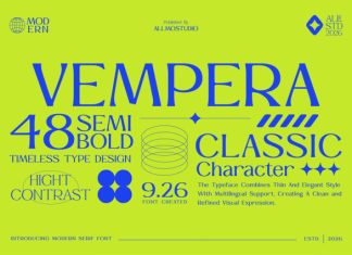 Vempera Semi Bold Font preview image 1