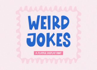 Weird Jokes – Playful Display Font preview image 1