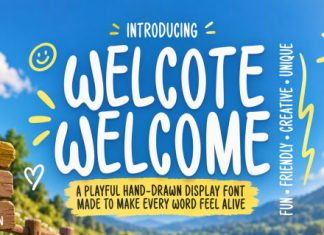 Welcote Welcome Cute Handwritten Font preview image 1