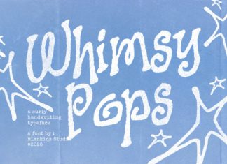 Whimsy Pops – Curly Handwriting Typeface Font preview image 1