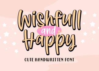 Wishfull And Happy Font preview image 1